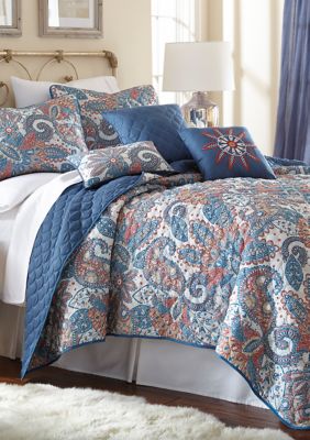 Modern Threads 6 Piece Printed Reversible Quilt Set 