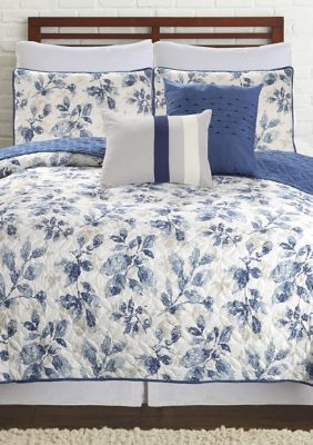 Allure 5 Piece Printed Reversible Quilt Set Belk