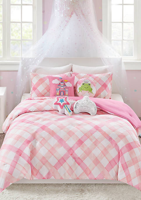 Green Gingham Junior Bedding Set