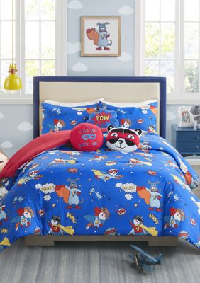 Lightning Bug Superhero Boy Comforter Set Belk