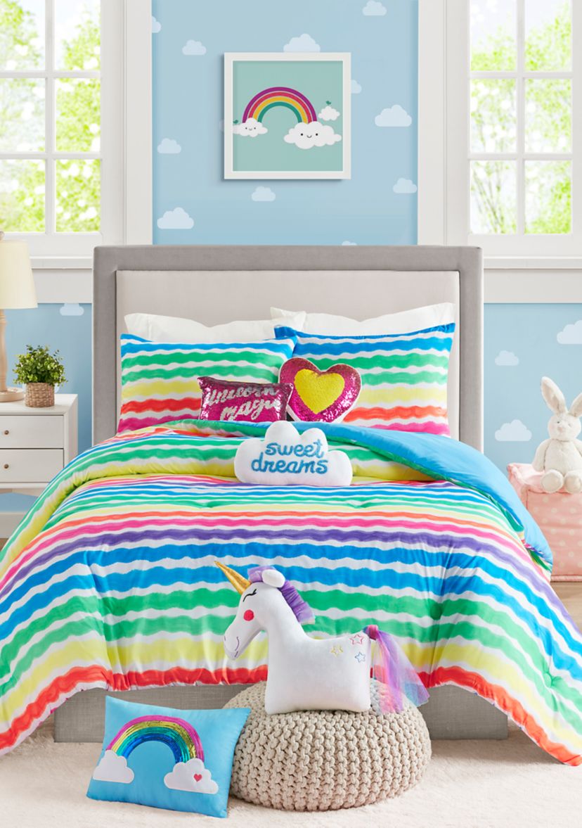 Rainbow Stripe Comforter Set