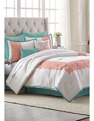 Modern Southern Home Seaside Retreat 8 Piece Comforter Bed In
