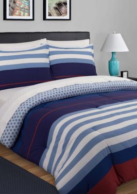 Nouvelle Home Nautical Stripe Duvet Set Belk