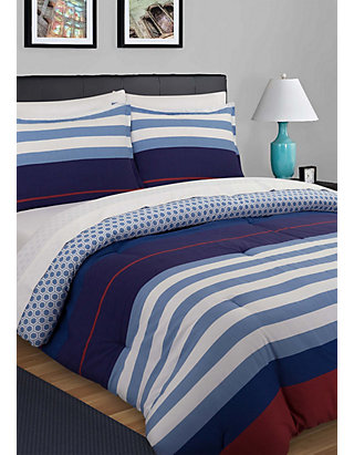Nouvelle Home Nautical Stripe Comforter Set Belk