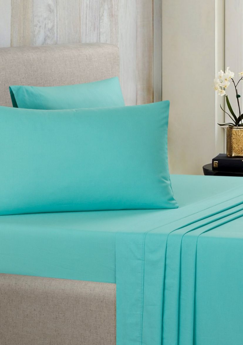 Solid Brushed 100% Cotton Sheet Set