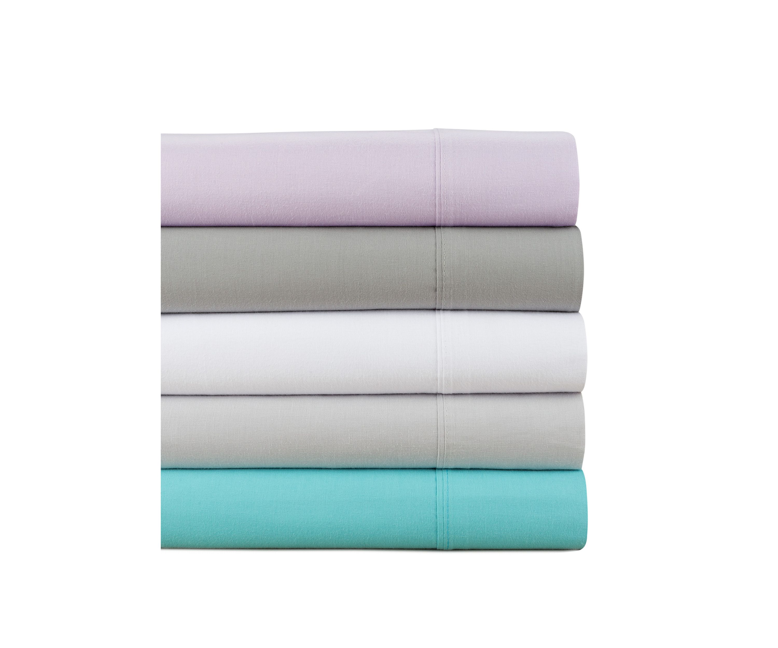 Solid Brushed 100% Cotton Sheet Set