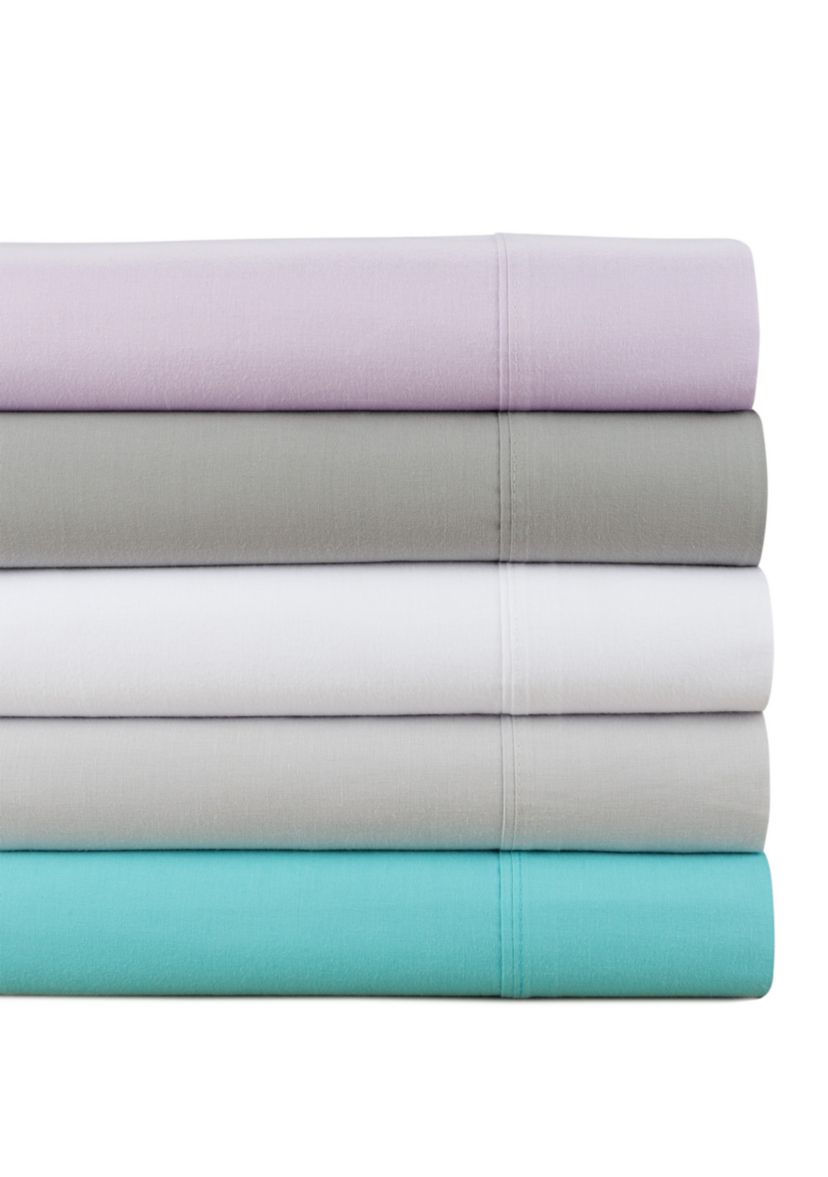 Solid Brushed 100% Cotton Sheet Set