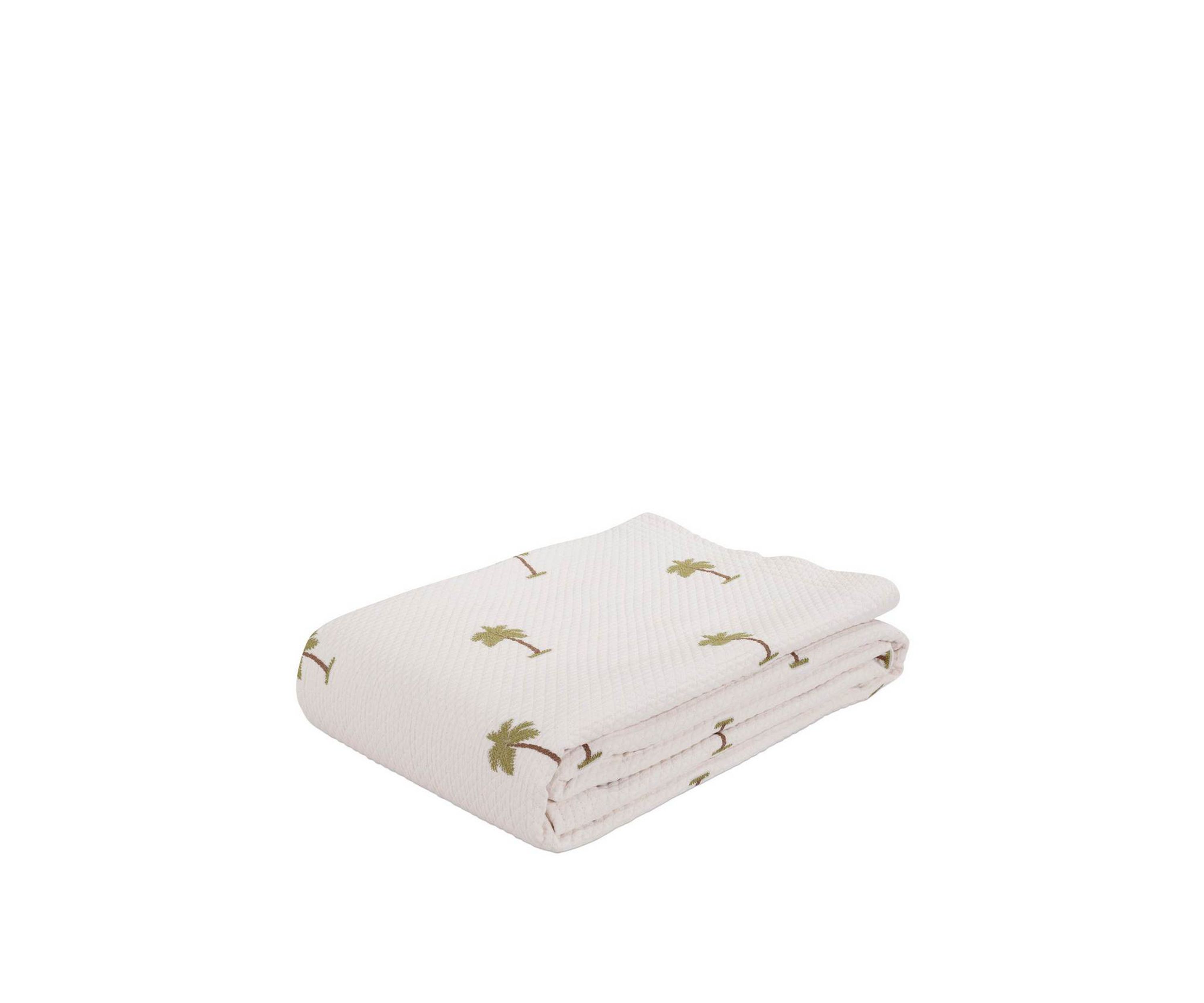 The Palm European Matalasse Coverlet