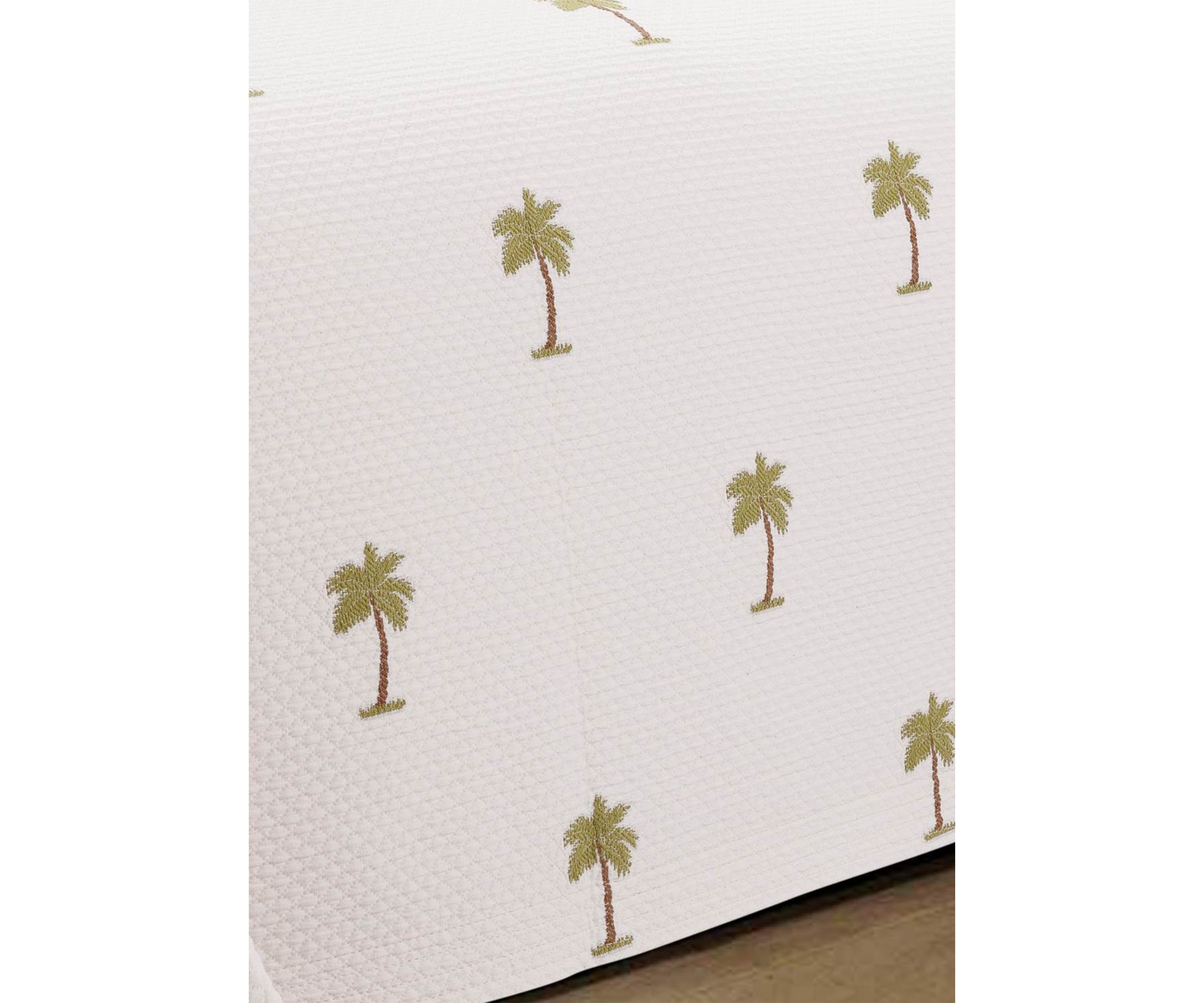 The Palm European Matalasse Coverlet