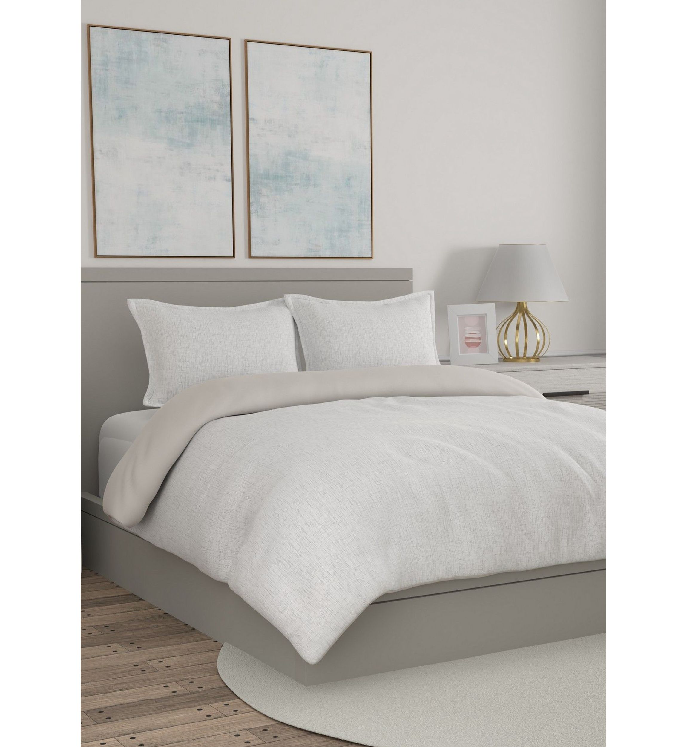 Bennet Slub 3 Piece Comforter Set