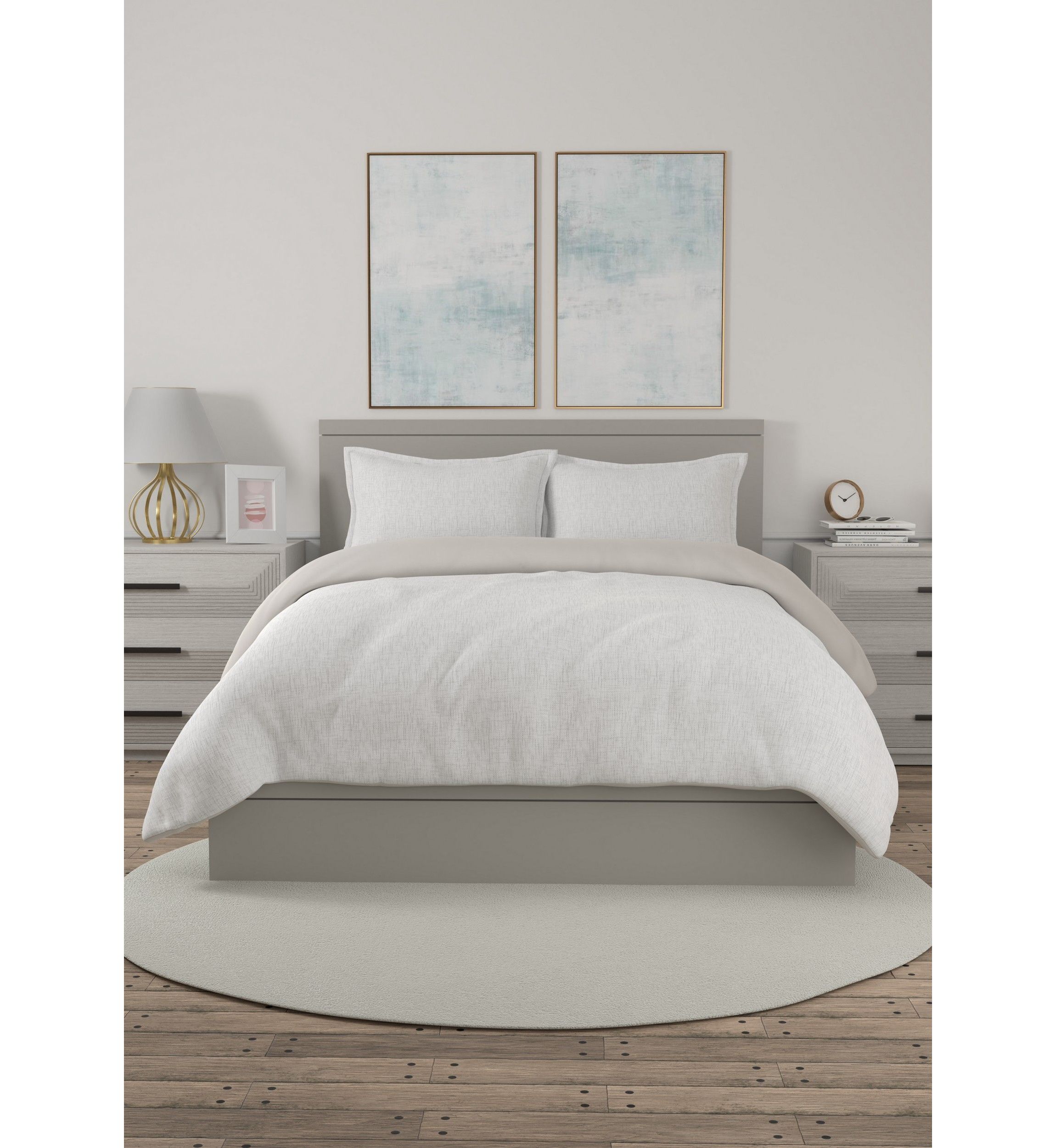 Bennet Slub 3 Piece Comforter Set