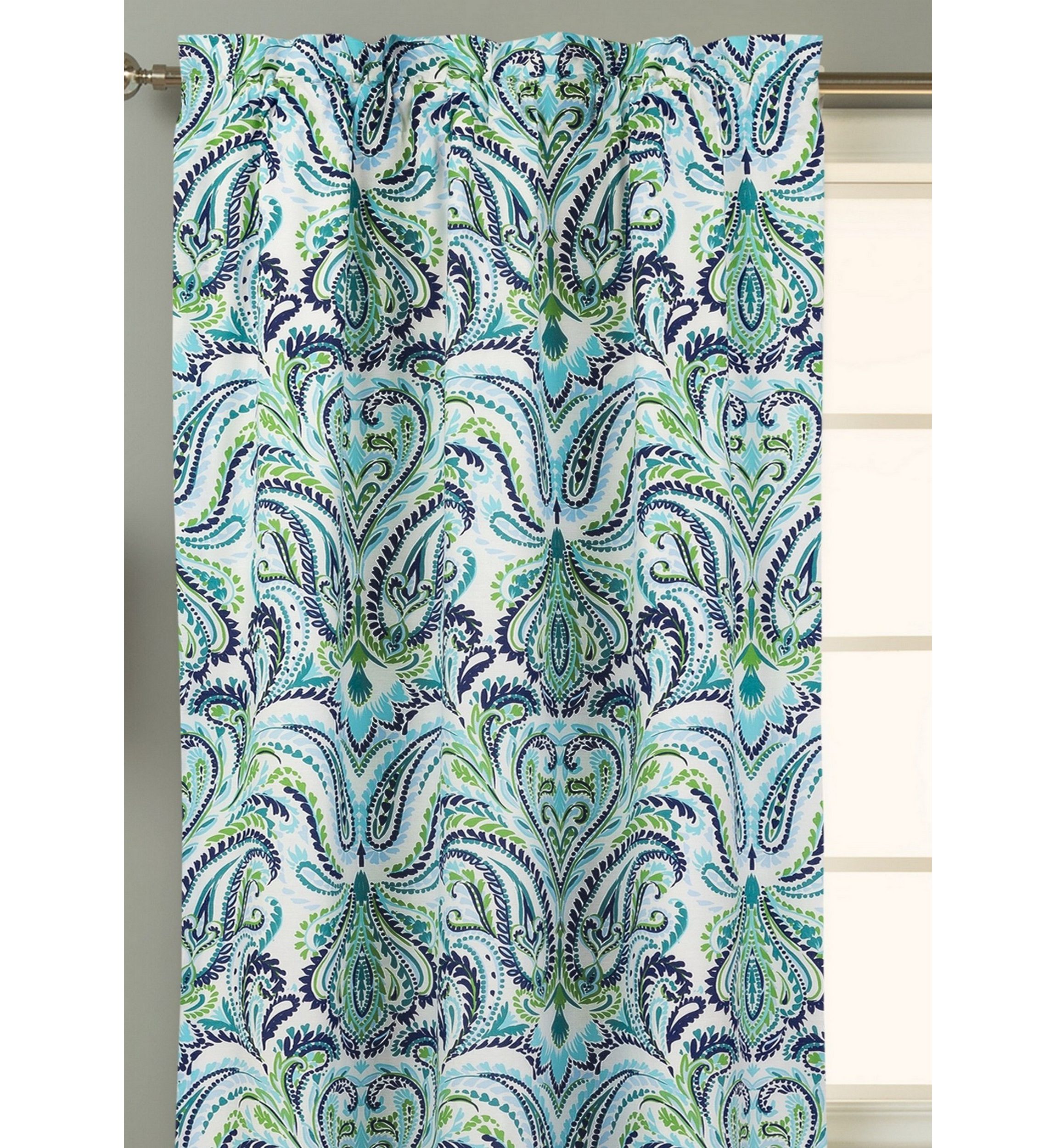 Provence Paisley Window Panel Pair