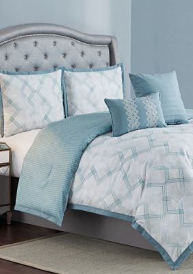 ellen tracy berlin printed 6 piece comforter se