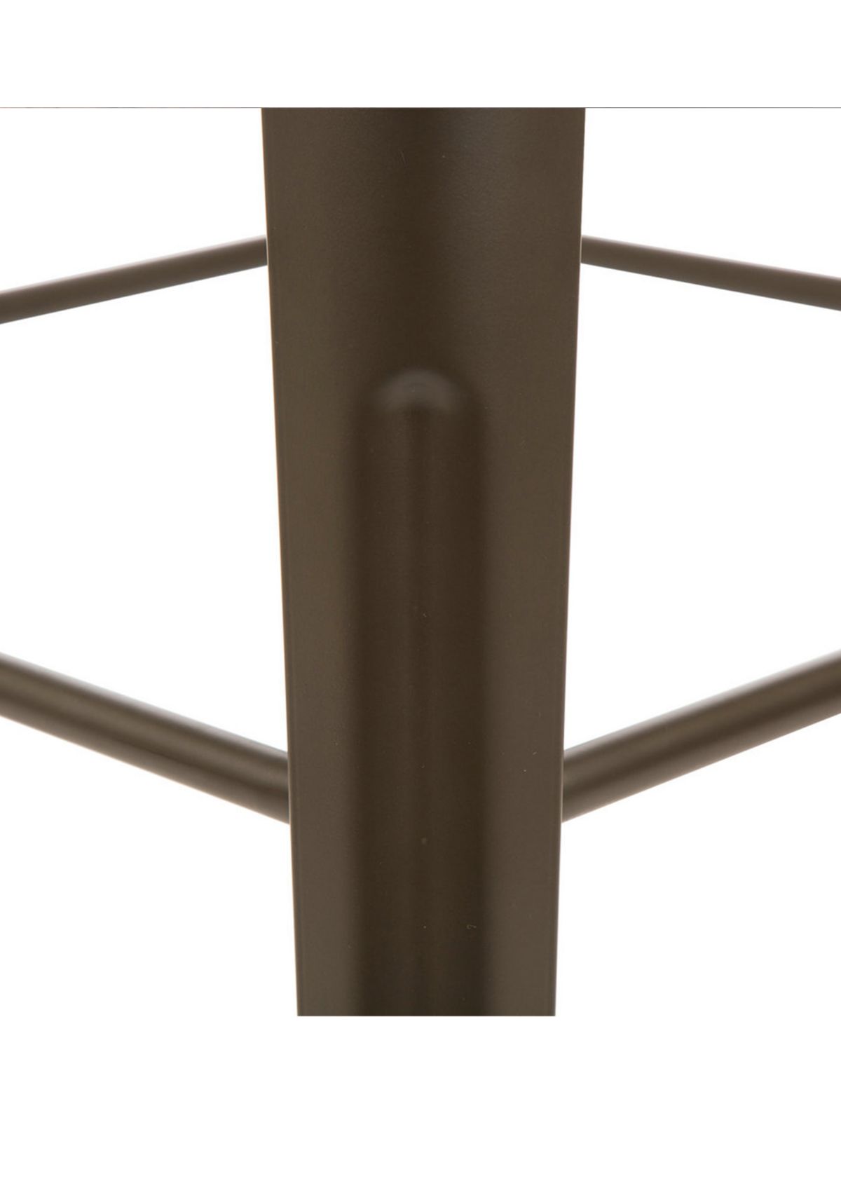 Rustic Steel Bar Table with Elm Wood Top