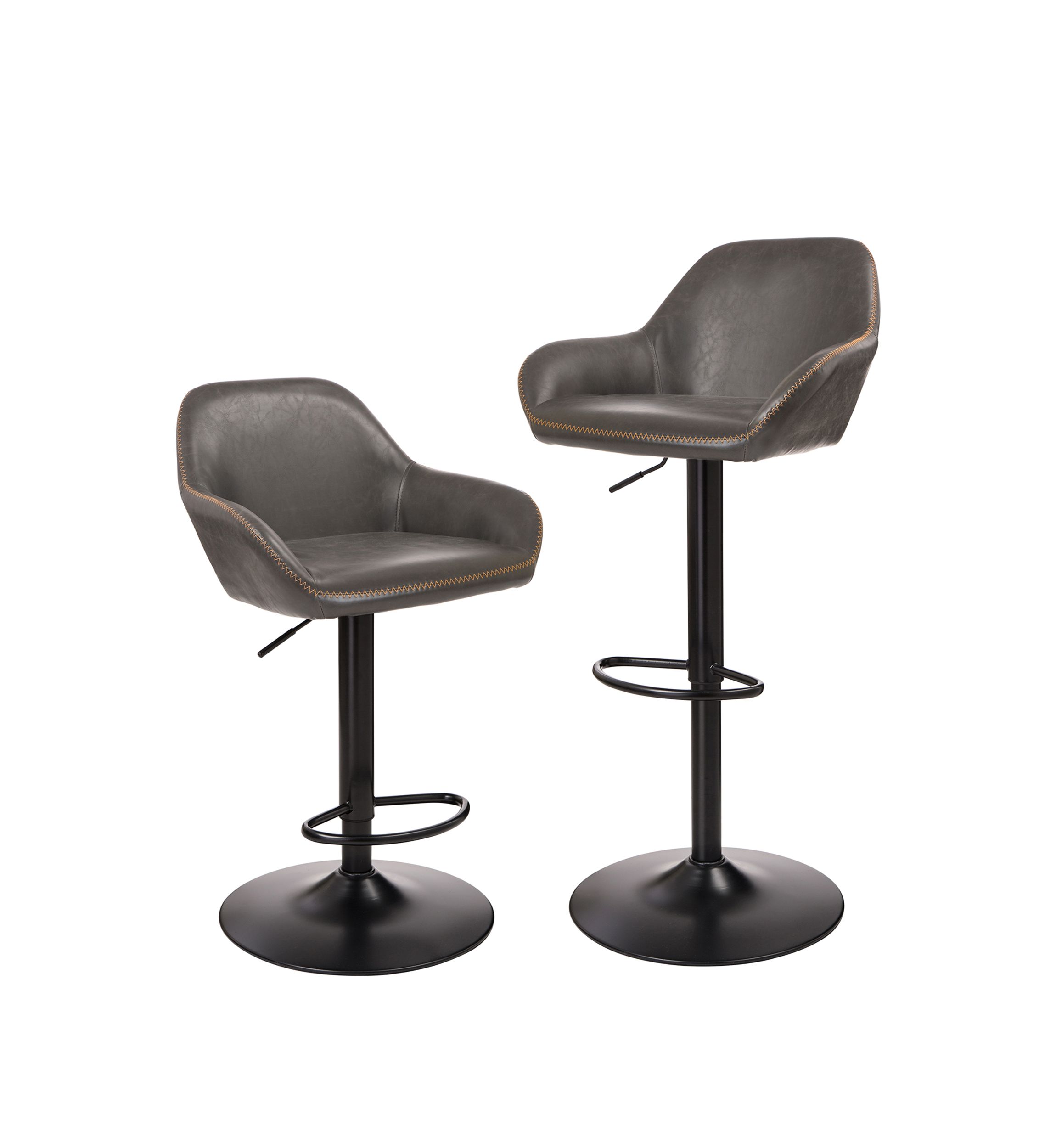 Leatherette Bar Stool, Set of 2