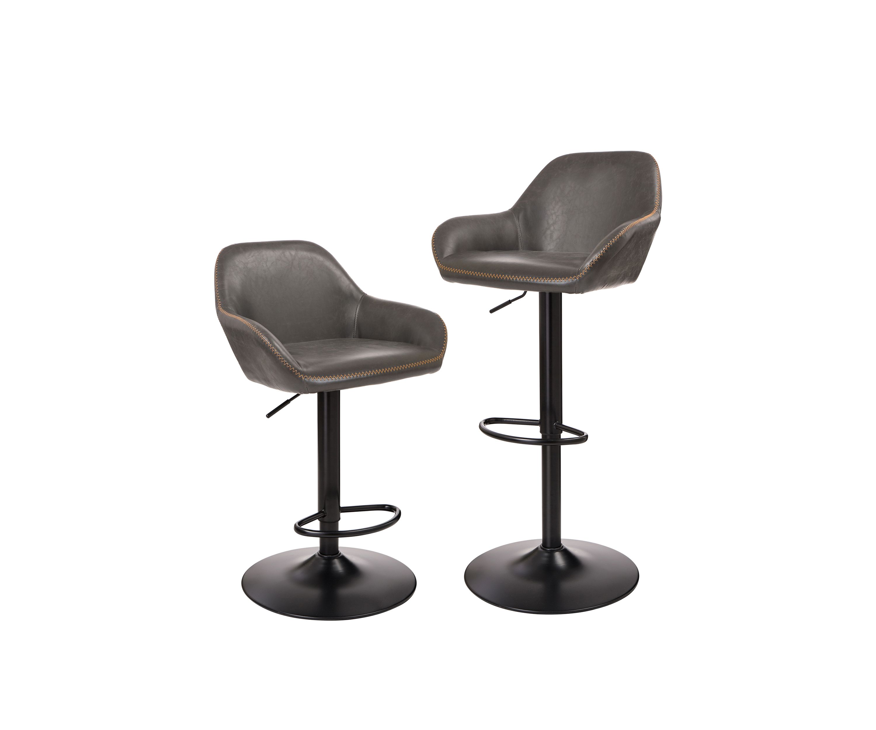Leatherette Bar Stool, Set of 2