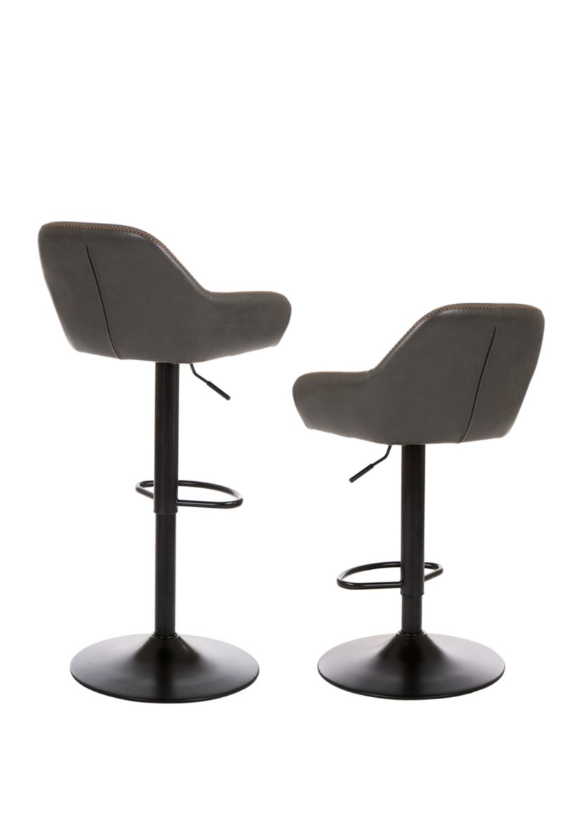 Leatherette Bar Stool, Set of 2
