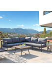 Outdoor Aluminum Sectional Sofa Set with Cushions