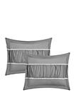 Cheryl 10-Piece Complete Bedding Set with Sheets - Grey