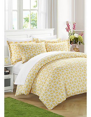 Chic Home Elizabeth Duvet Cover Set Yellow Belk