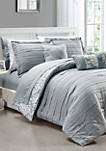 Lea 10-Piece Comforter Set-Grey