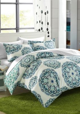 Ibiza 7-Piece Duvet Set- Green