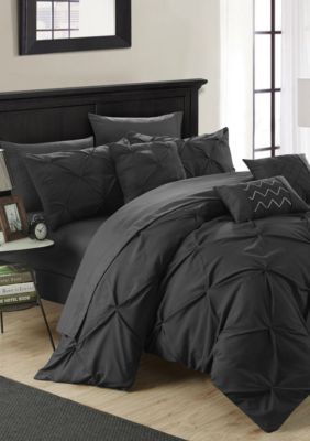 Chic Home Hannah Comforter Set Black Belk