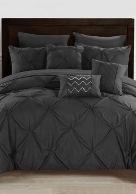 Chic Home Hannah Comforter Set Black Belk