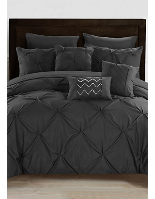 Chic Home Hannah Comforter Set Black Belk