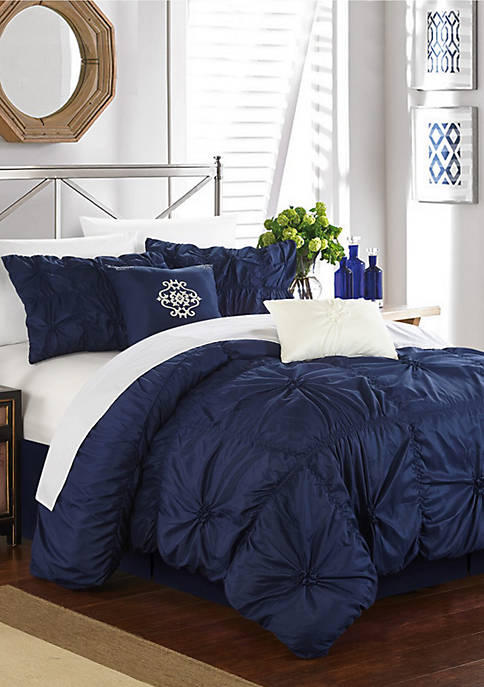 Halpert Comforter Set - Navy