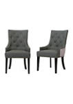 Set of 2 Chic Home Cadence Dining Chairs