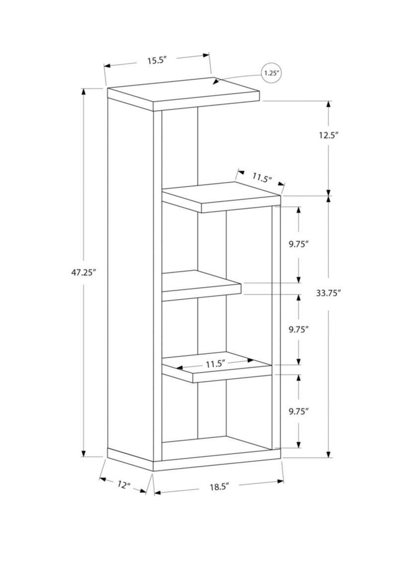 Accent Display Bookcase Unit