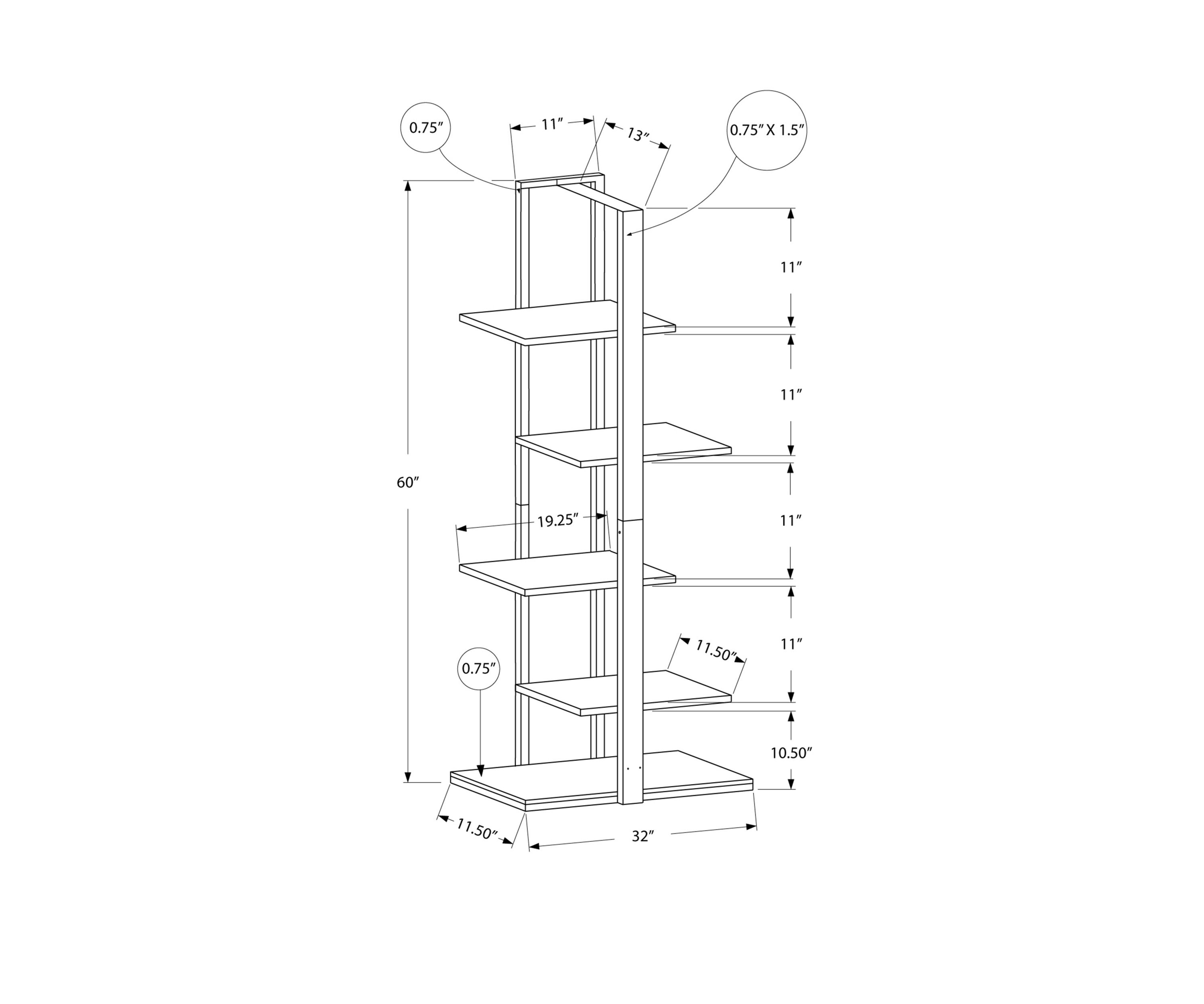Open Concept Bookcase