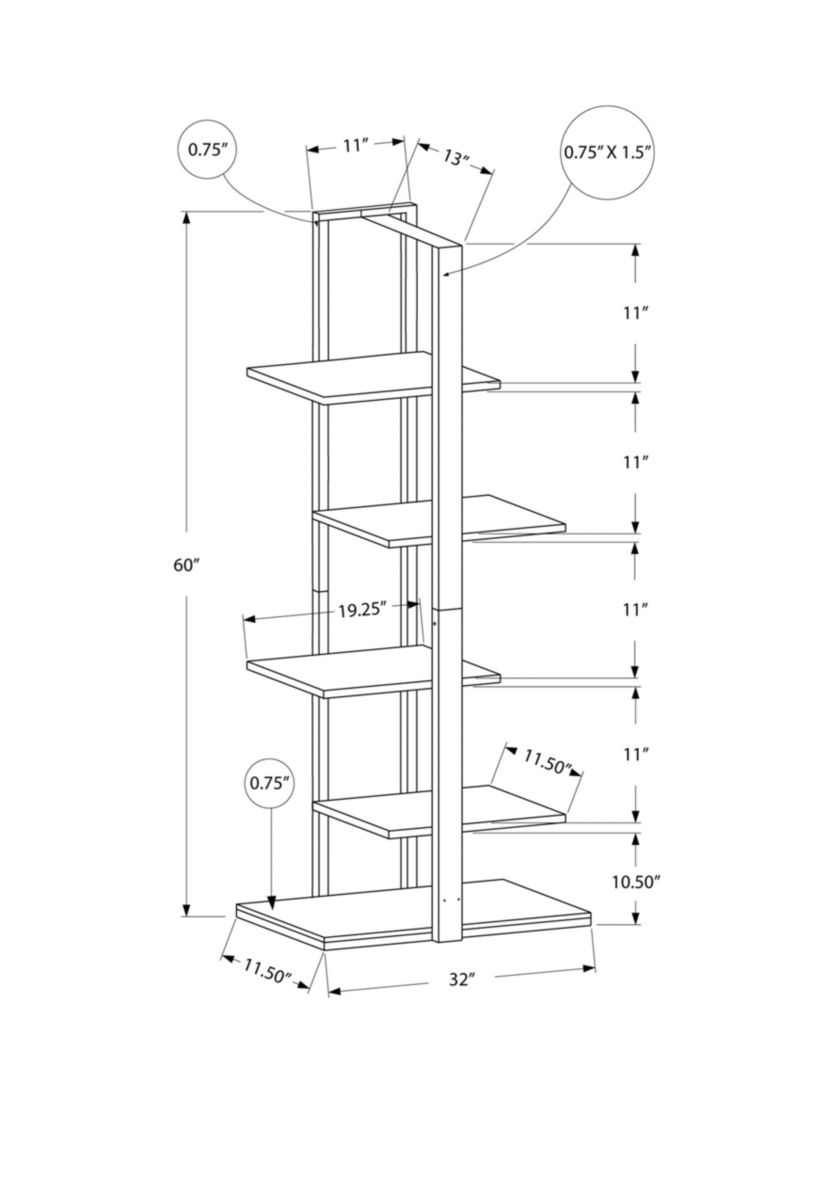 Open Concept Bookcase