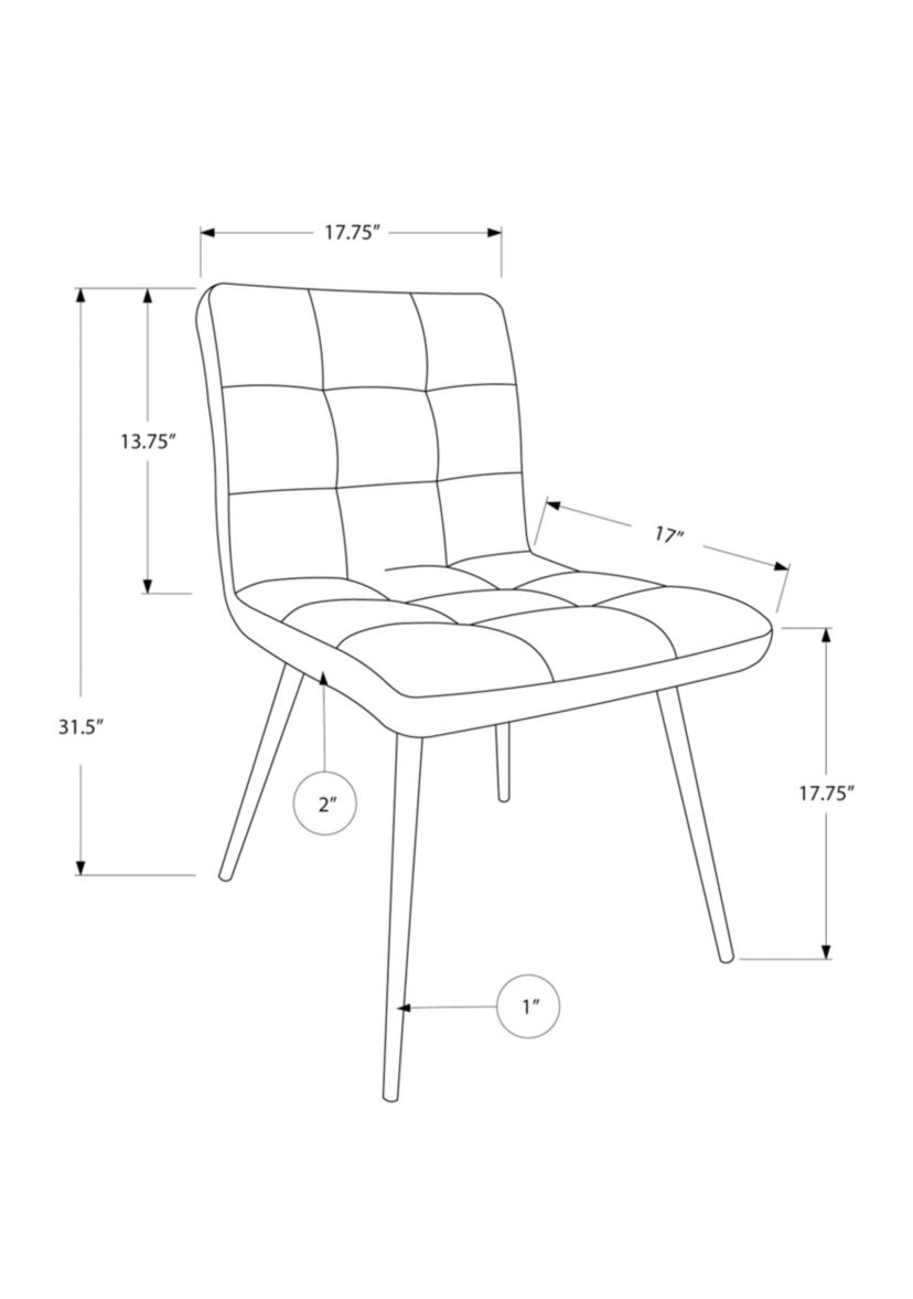 Set of 2 Dining Chair Set
