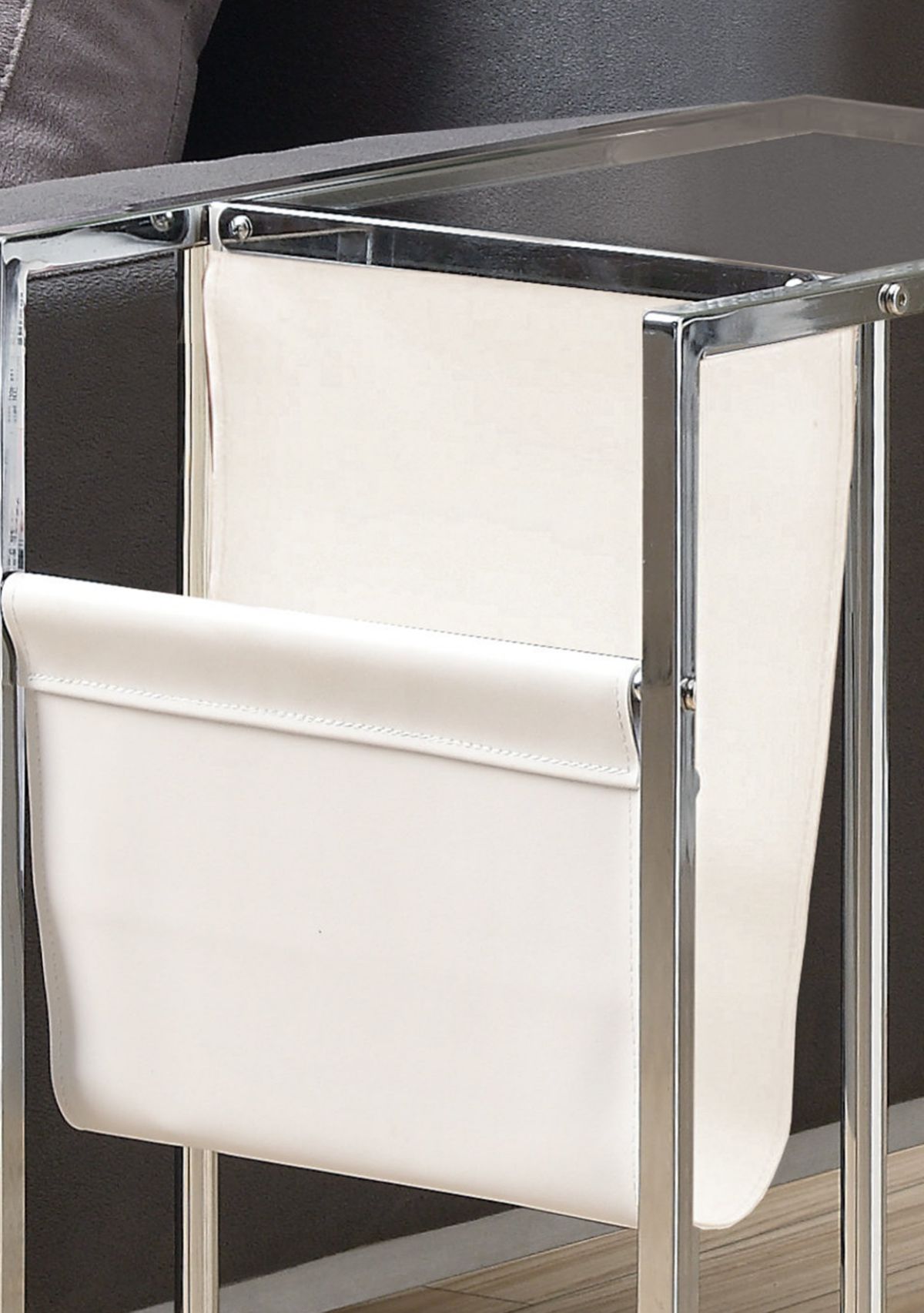 Accent Table with Magazine Rack