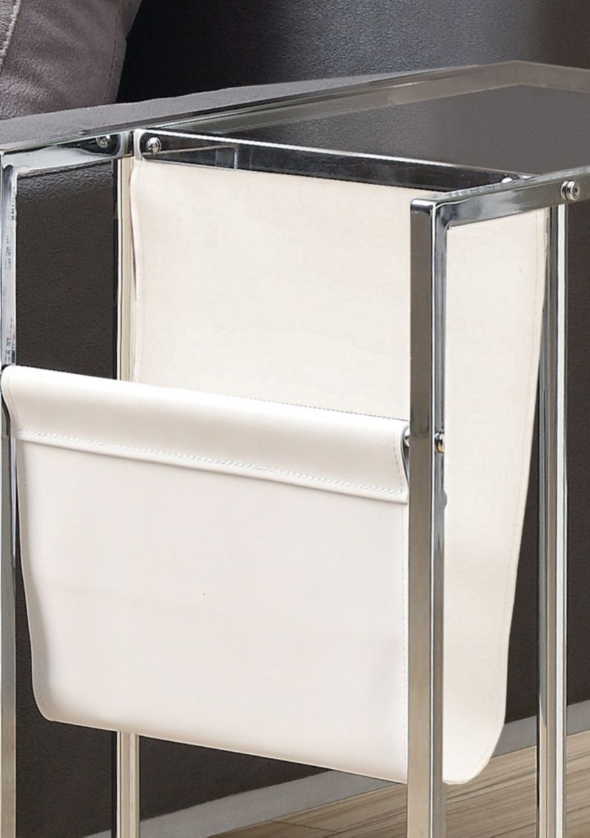 Accent Table with Magazine Rack