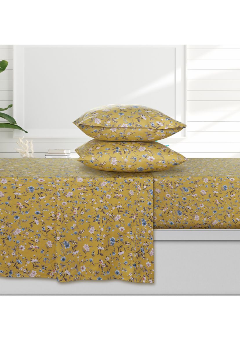 Organic Cotton Sateen 300 Thread Count Deep Pocket Sheet Set