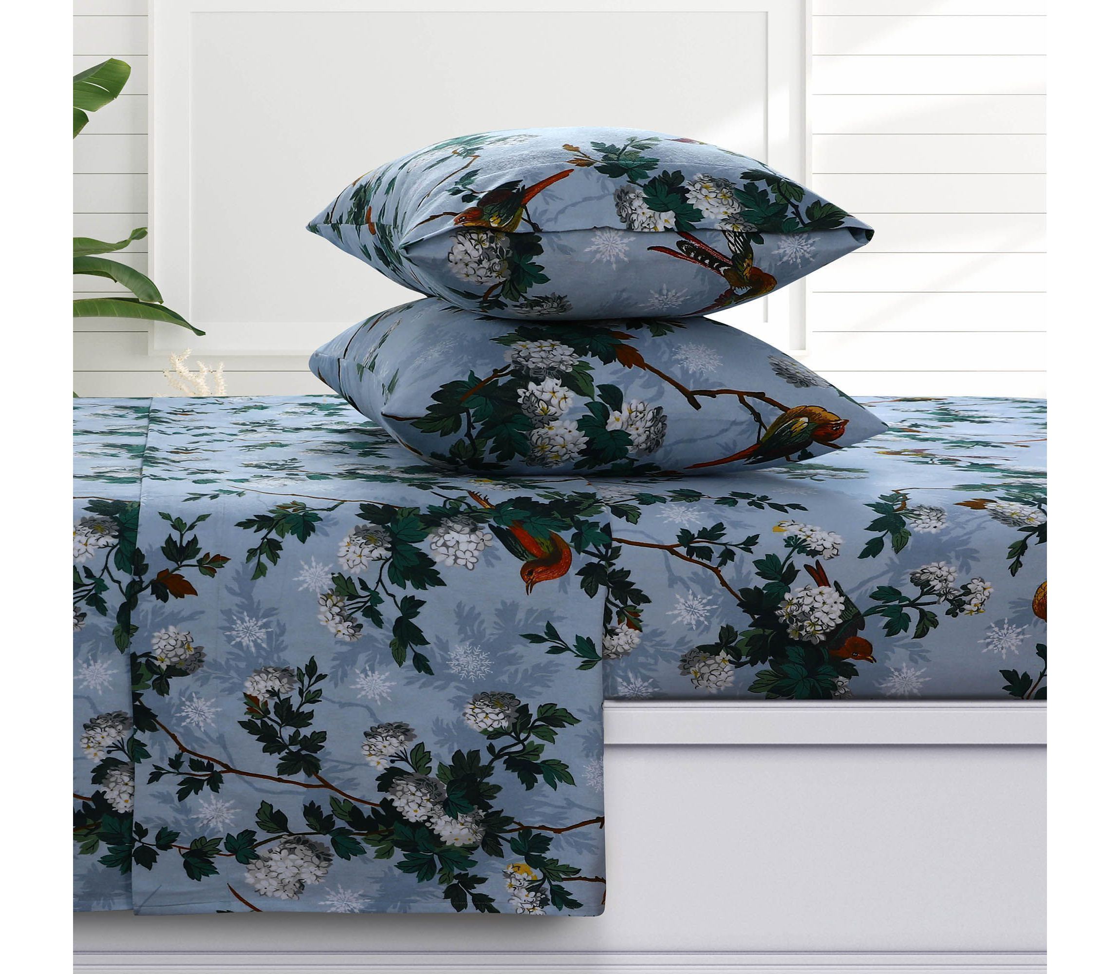 Sofi Paisley 170-GSM Flannel Extra Deep Pocket Sheet Set