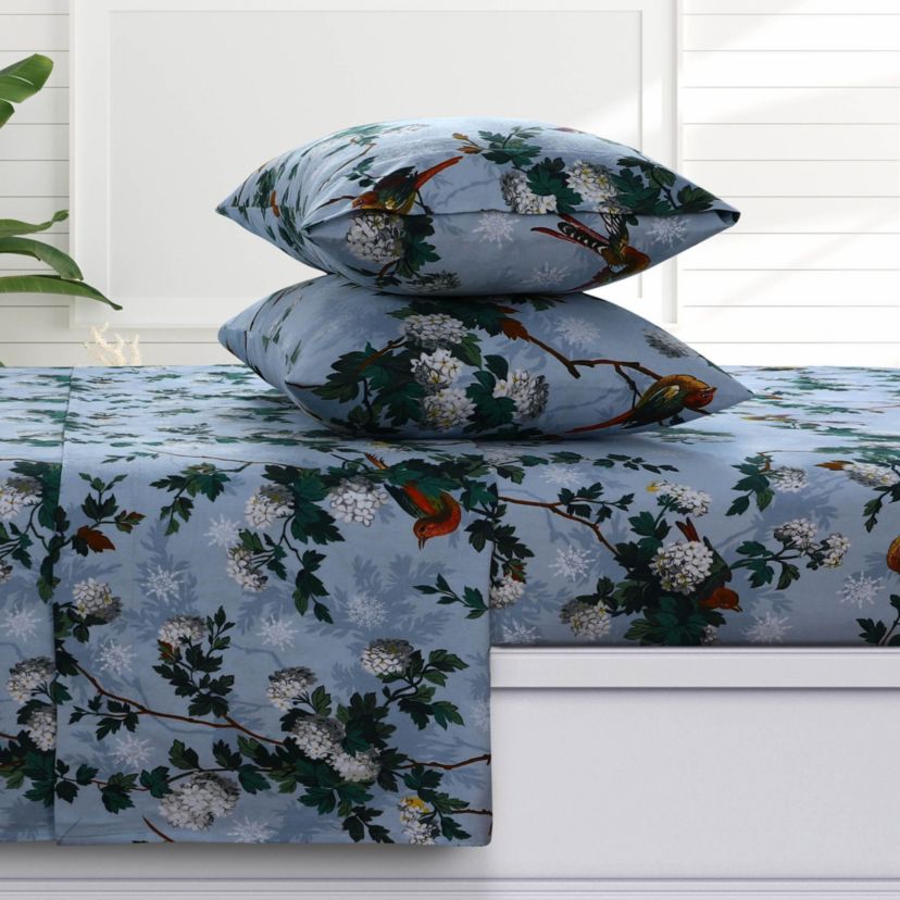 Sofi Paisley 170-GSM Flannel Extra Deep Pocket Sheet Set
