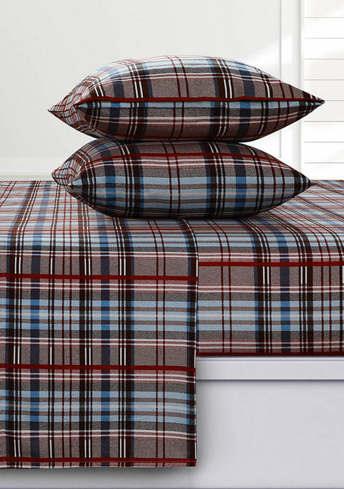 Azores Home Brentwood Plaid 170 GSM Flannel Extra