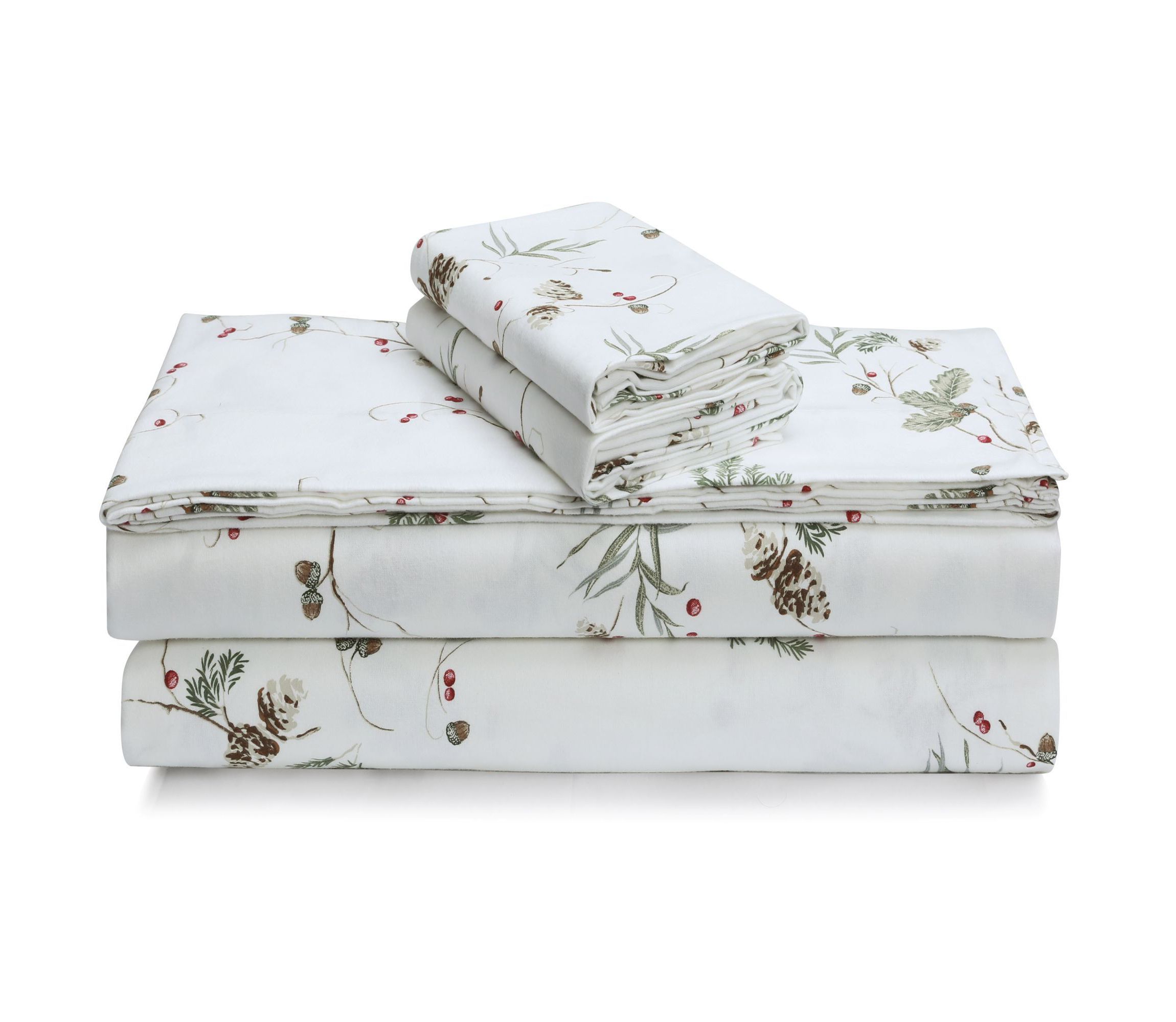 Ava Paisley Portuguese Cotton Flannel Pillowcase Set