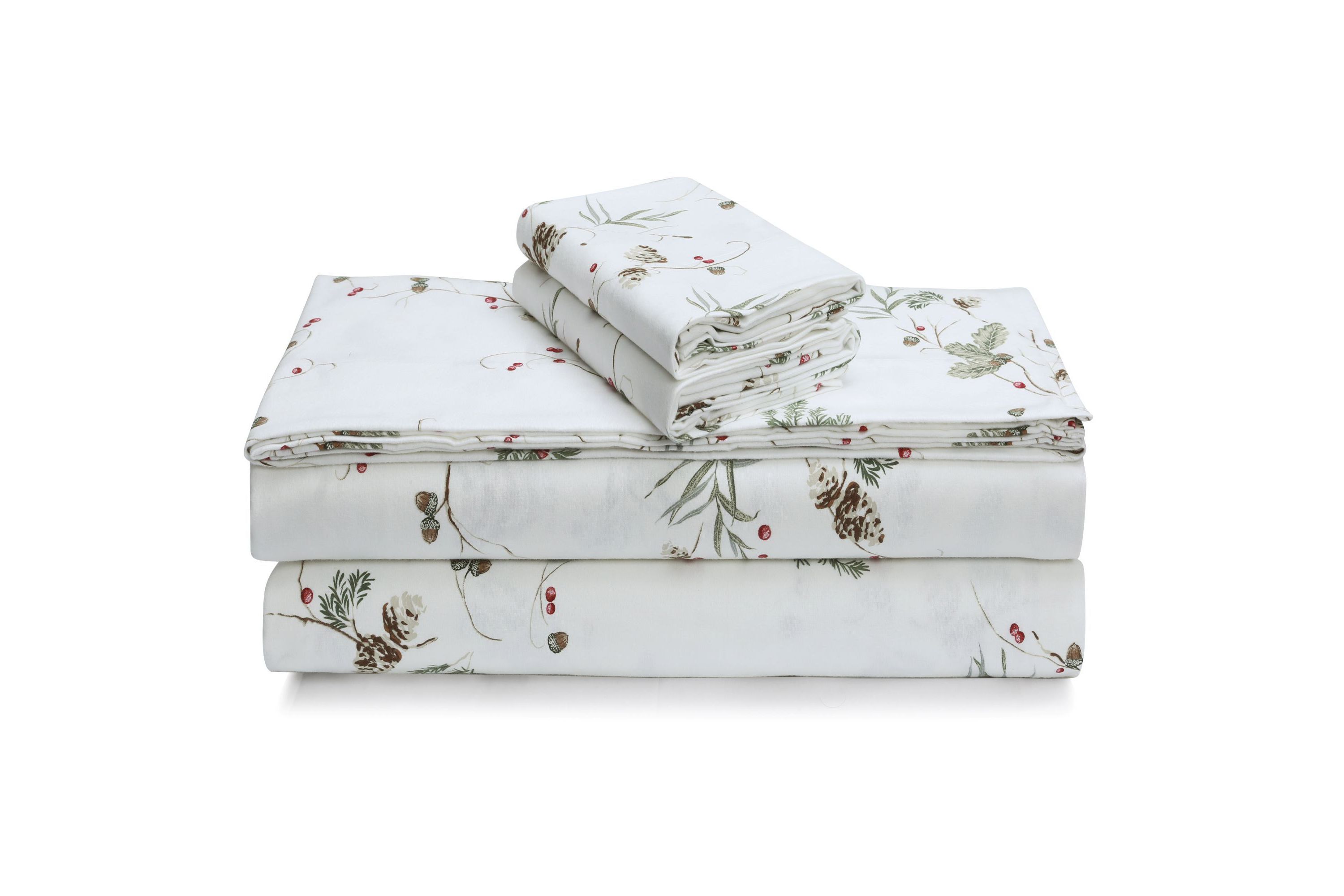 Ava Paisley Portuguese Cotton Flannel Pillowcase Set