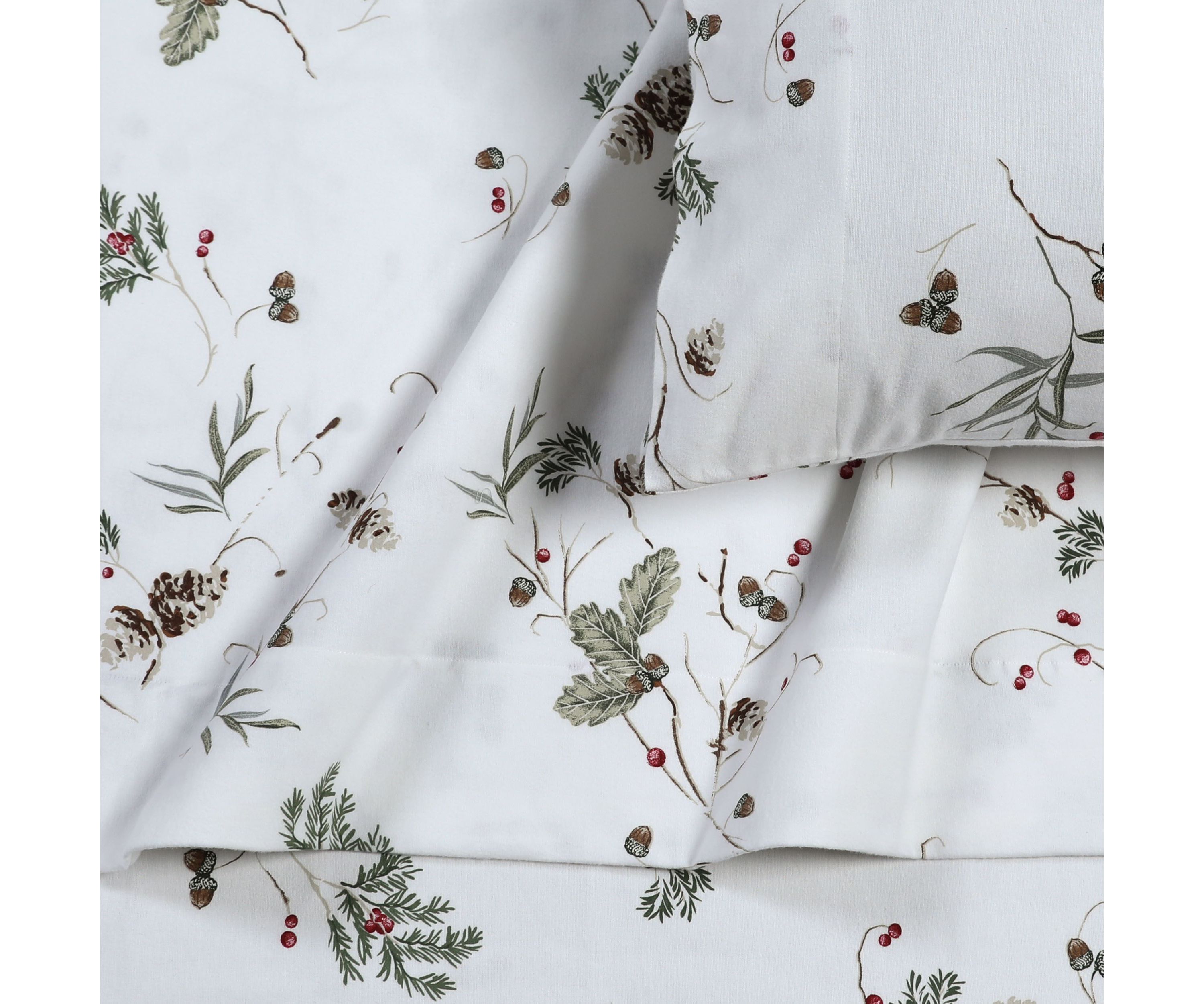 Ava Paisley Portuguese Cotton Flannel Pillowcase Set