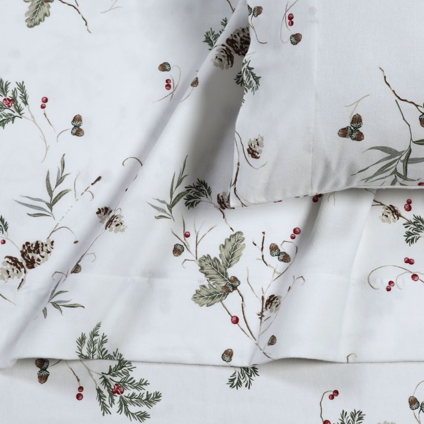 Ava Paisley Portuguese Cotton Flannel Pillowcase Set