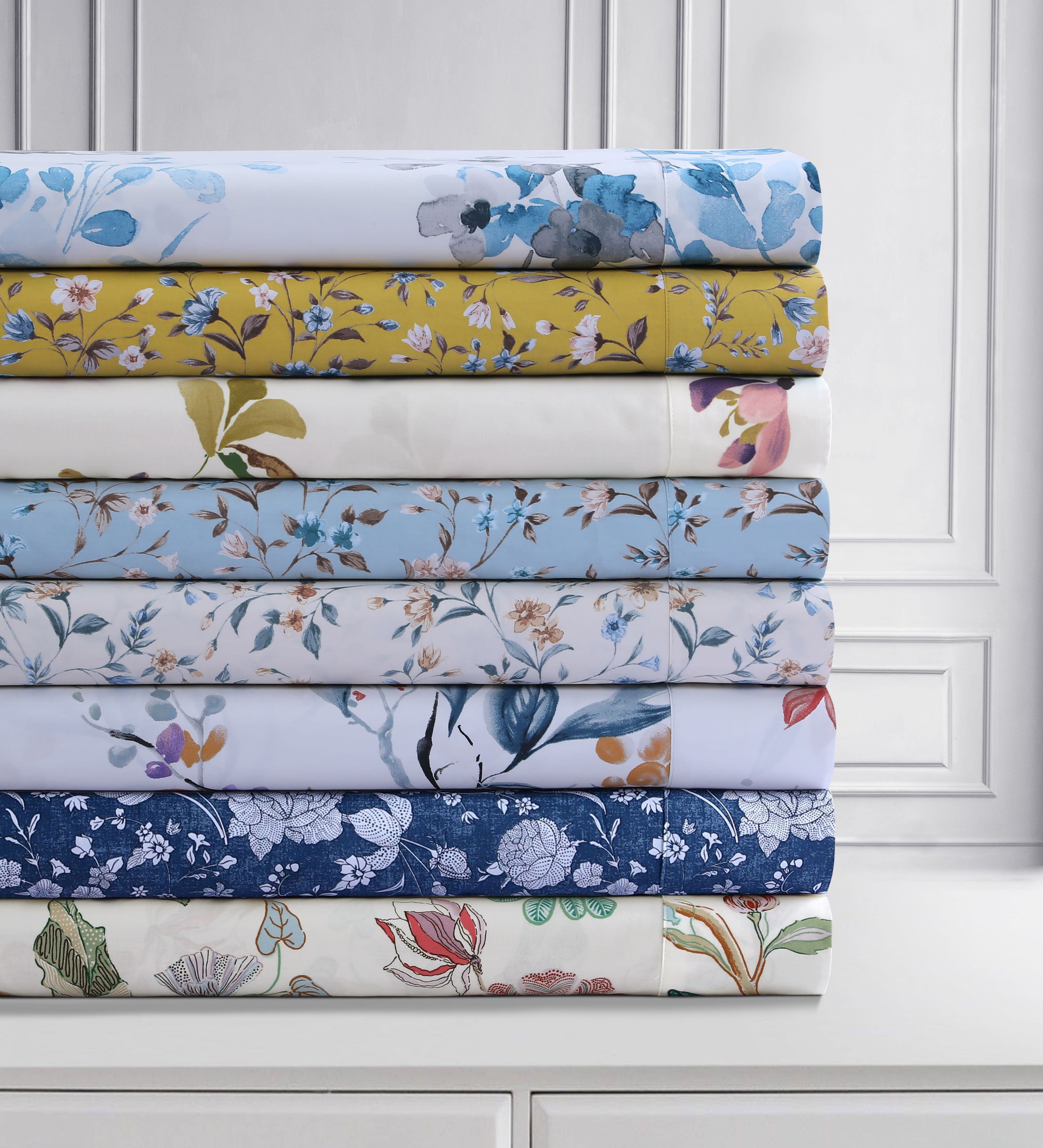 Cristina Organic Cotton 300 Thread Count Cotton Sateen Extra Deep Pocket Sheet Set