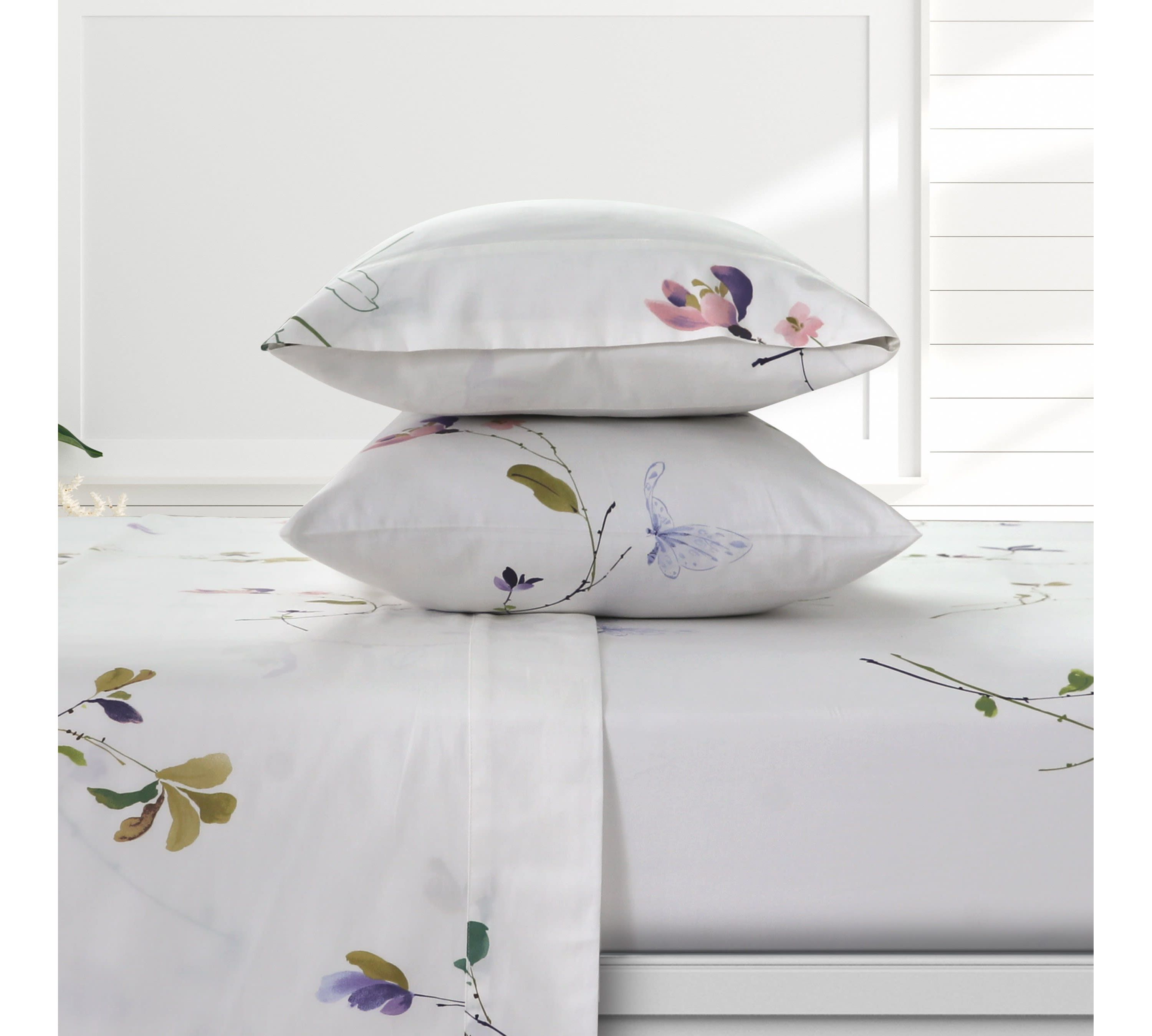 Cristina Organic Cotton 300 Thread Count Cotton Sateen Extra Deep Pocket Sheet Set