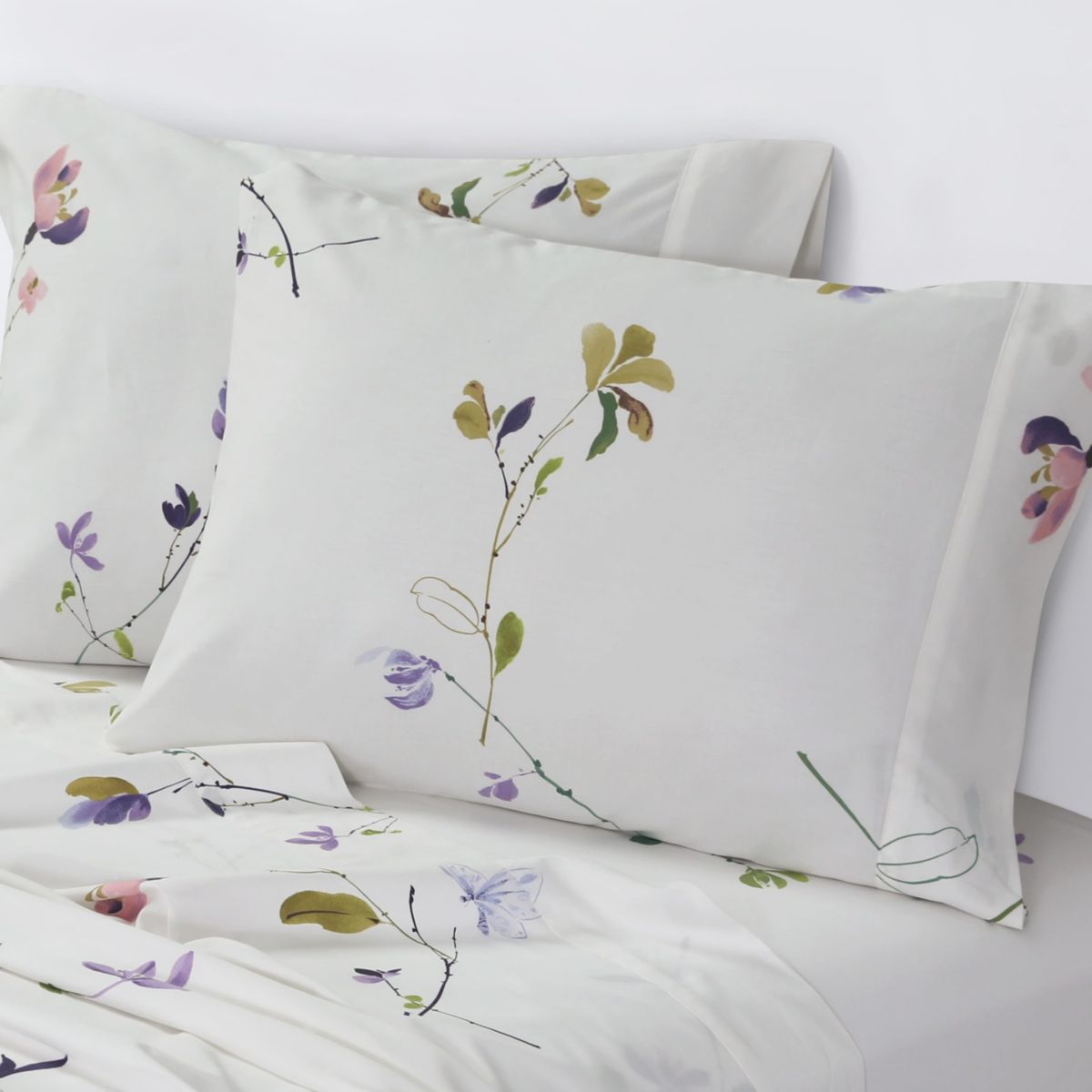 Cristina Organic Cotton 300 Thread Count Cotton Sateen Extra Deep Pocket Sheet Set