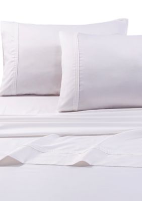 Tribeca Living Egyptian Cotton Sateen 500 Thread Count Oversized Fitted Sheet Separates, White, California King