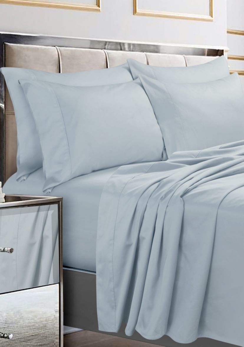 Egyptian Cotton Sateen 6 Piece Extra Deep Pocket Sheet Set